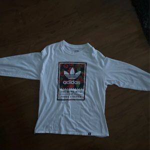 White adidas skateboarding long sleeve T-shirt